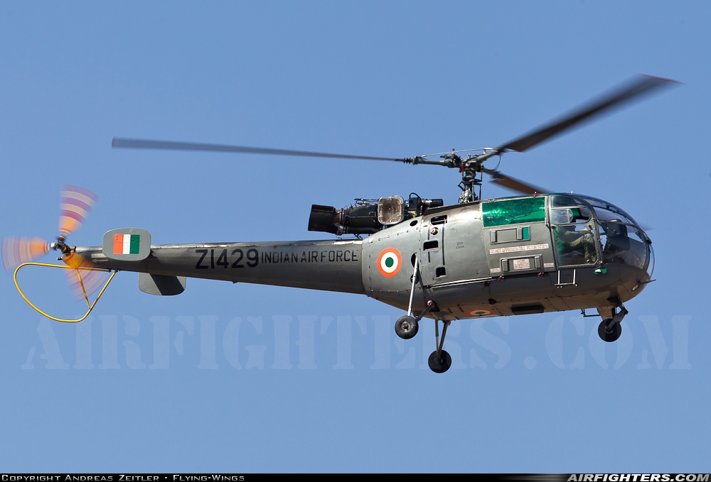 India - Air Force Aerospatiale SA-319B Alouette III Z1429 at Yelahanka (VOYK), India