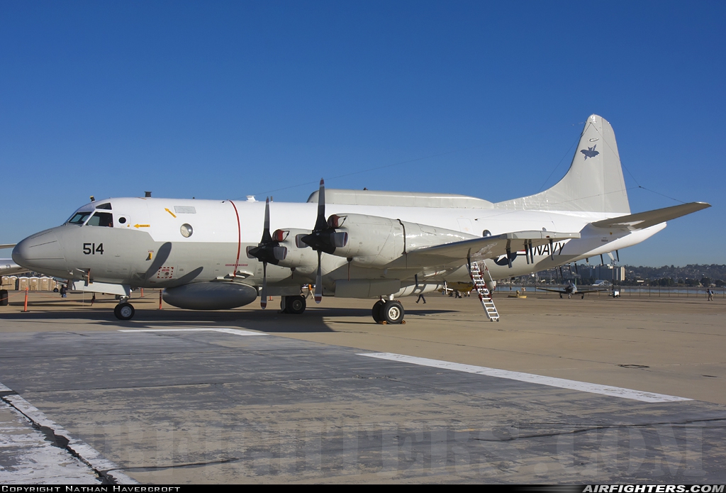 USA - Navy Lockheed EP-3E Aries II 156514 at San Diego - North Island NAS / Halsey Field (NZY / KNZY), USA