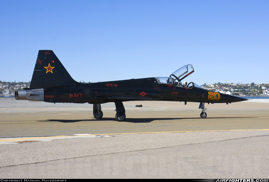 USA - Navy Northrop F-5F Tiger II 761580 at San Diego - North Island NAS / Halsey Field (NZY / KNZY), USA