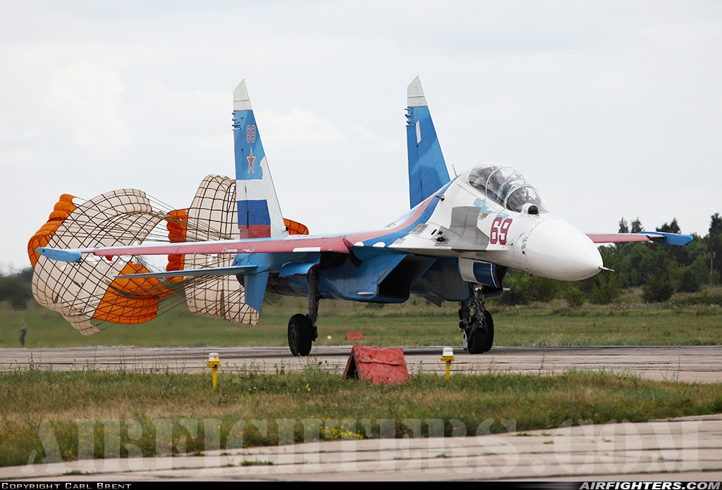 Russia - Air Force Sukhoi Su-30 Flanker-C  at Lipetsk - Air Base (2 / West), Russia