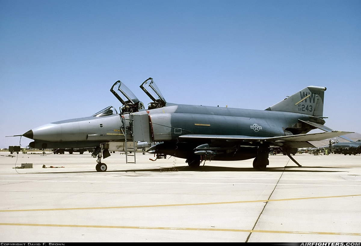 USA - Air Force McDonnell Douglas F-4G Phantom II 69-0243 at Victorville - Southern California Logistics (Int.) (George AFB) (VCV), USA