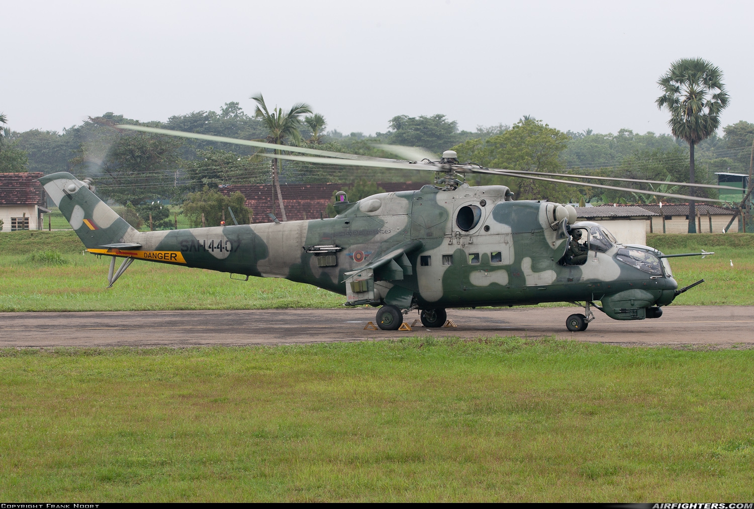 Sri Lanka - Air Force Mil Mi-35 (Mi-24V) SAH-4407 at Hingurakgoda AFB, Sri Lanka