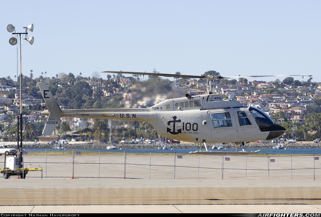 USA - Navy Bell TH-57C SeaRanger (206B-3) 162064 at San Diego - North Island NAS / Halsey Field (NZY / KNZY), USA