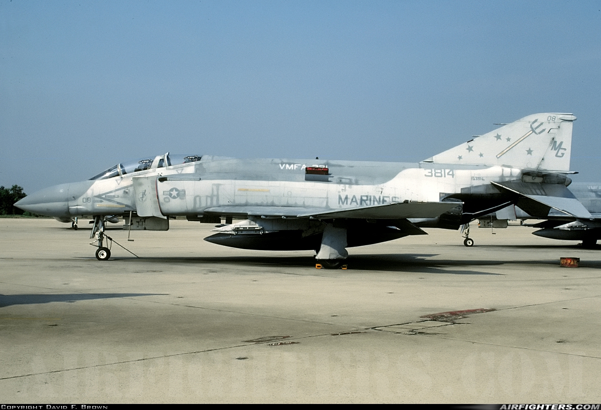 USA - Marines McDonnell Douglas F-4S Phantom II 153814 at Camp Springs - Andrews AFB (Washington NAF) (ADW / NSF / KADW), USA
