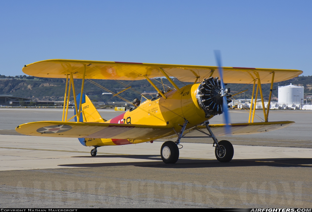 Private Naval Aircraft Factory N3N-3 Canary N44839 at San Diego - North Island NAS / Halsey Field (NZY / KNZY), USA