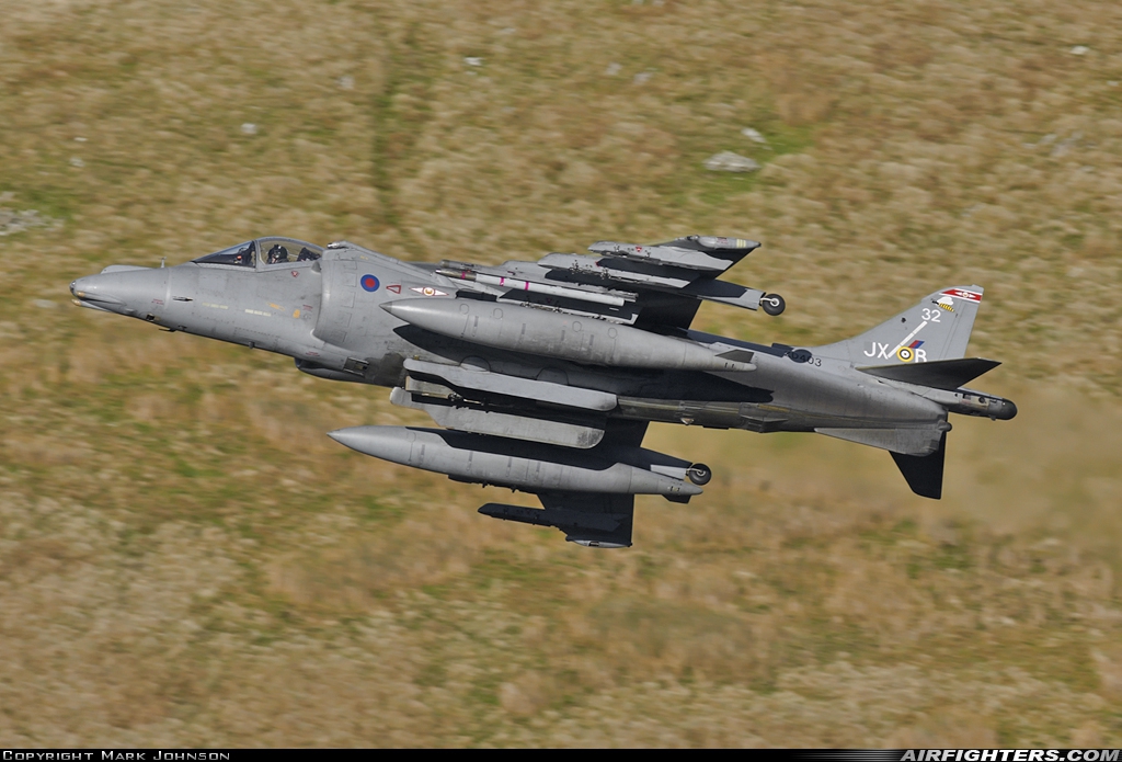 UK - Air Force British Aerospace Harrier GR.9 ZD403 at Off-Airport - Machynlleth Loop Area, UK