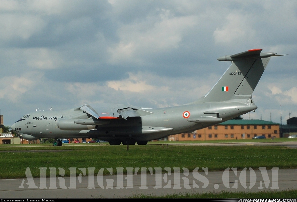 India - Air Force Ilyushin IL-78MKI Midas RK3452 at Waddington (WTN / EGXW), UK