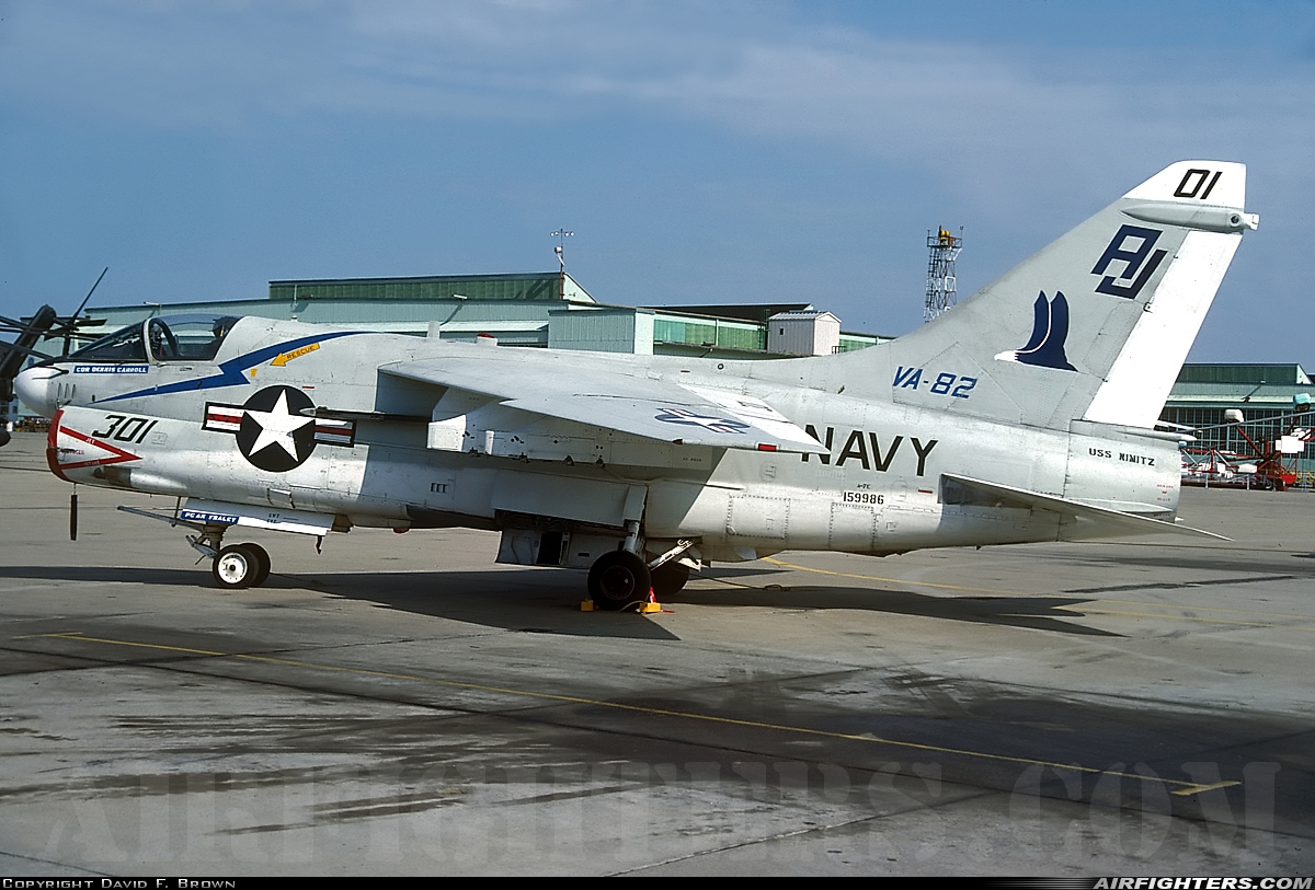 USA - Navy LTV Aerospace A-7E Corsair II 159986 at Norfolk - Norfolk NAS / Chambers Field (NGU / KNGU), USA