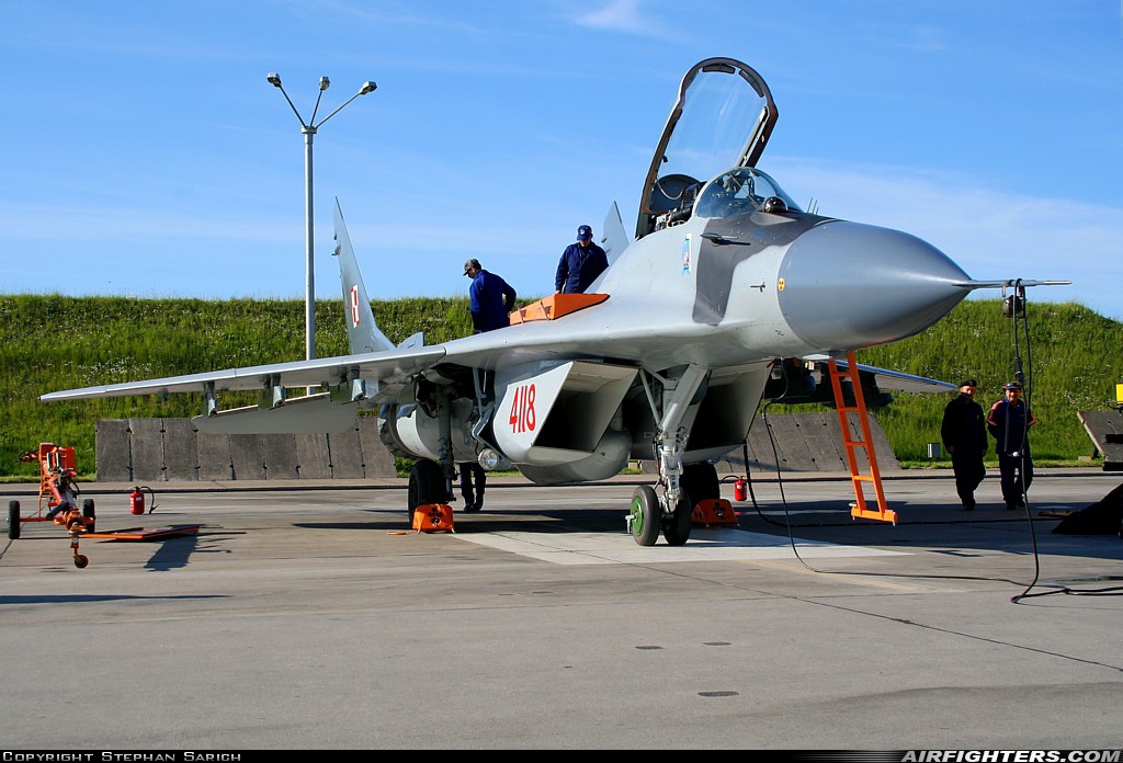 Poland - Air Force Mikoyan-Gurevich MiG-29G (9.12A) 4118 at Malbork (EPMB), Poland