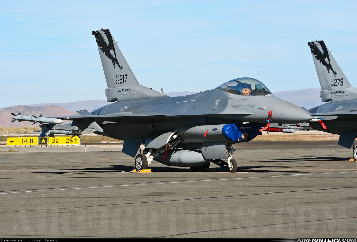 USA - Air Force General Dynamics F-16C Fighting Falcon 86-0217 at Reno - Reno-Stead (4SD), USA