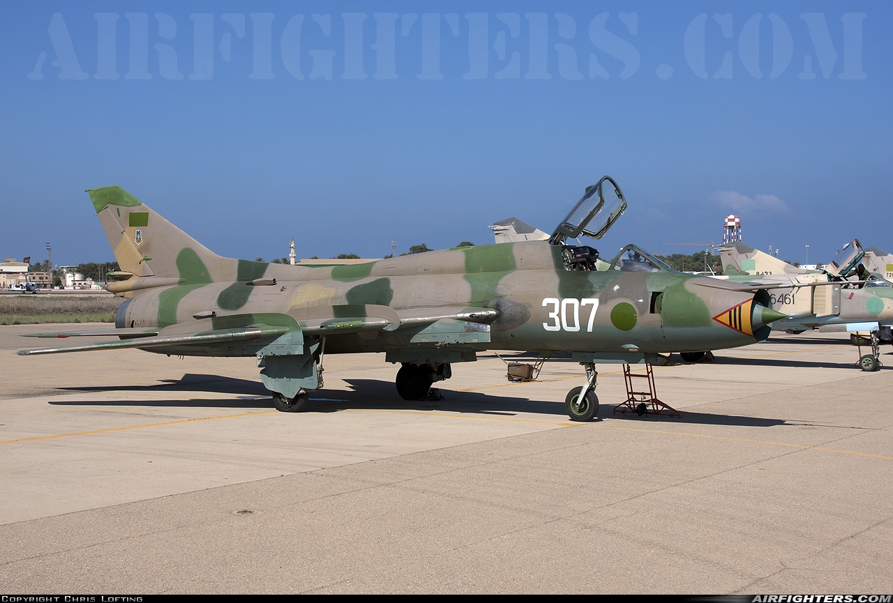 Libya - Air Force Sukhoi Su-22M3 307 at Tripoli - Mitiga (MJI / HLLM), Libya