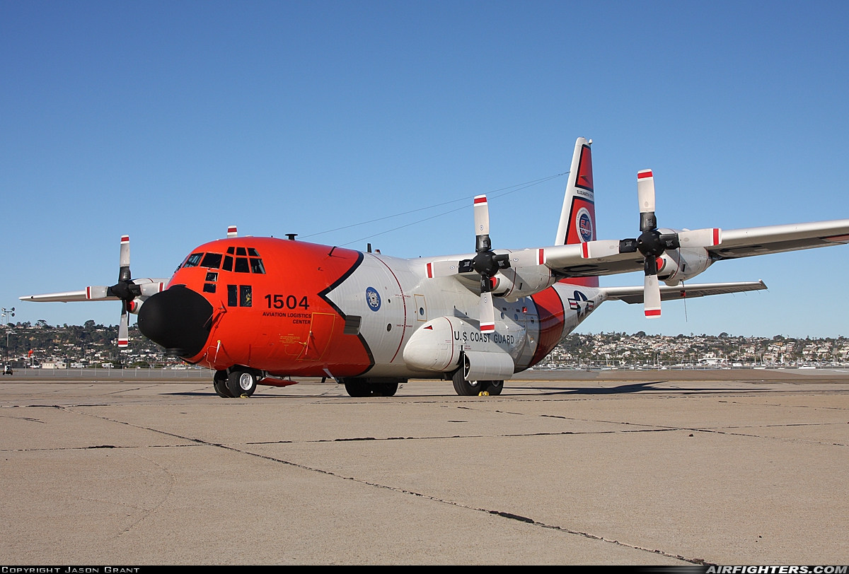 USA - Coast Guard Lockheed HC-130H Hercules (L-382) 1504 at San Diego - North Island NAS / Halsey Field (NZY / KNZY), USA