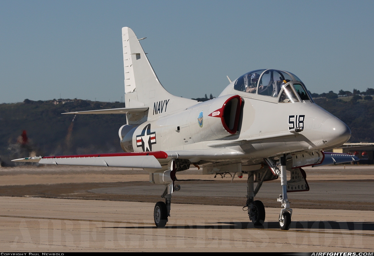 Private Douglas TA-4J Skyhawk N518TA at San Diego - North Island NAS / Halsey Field (NZY / KNZY), USA
