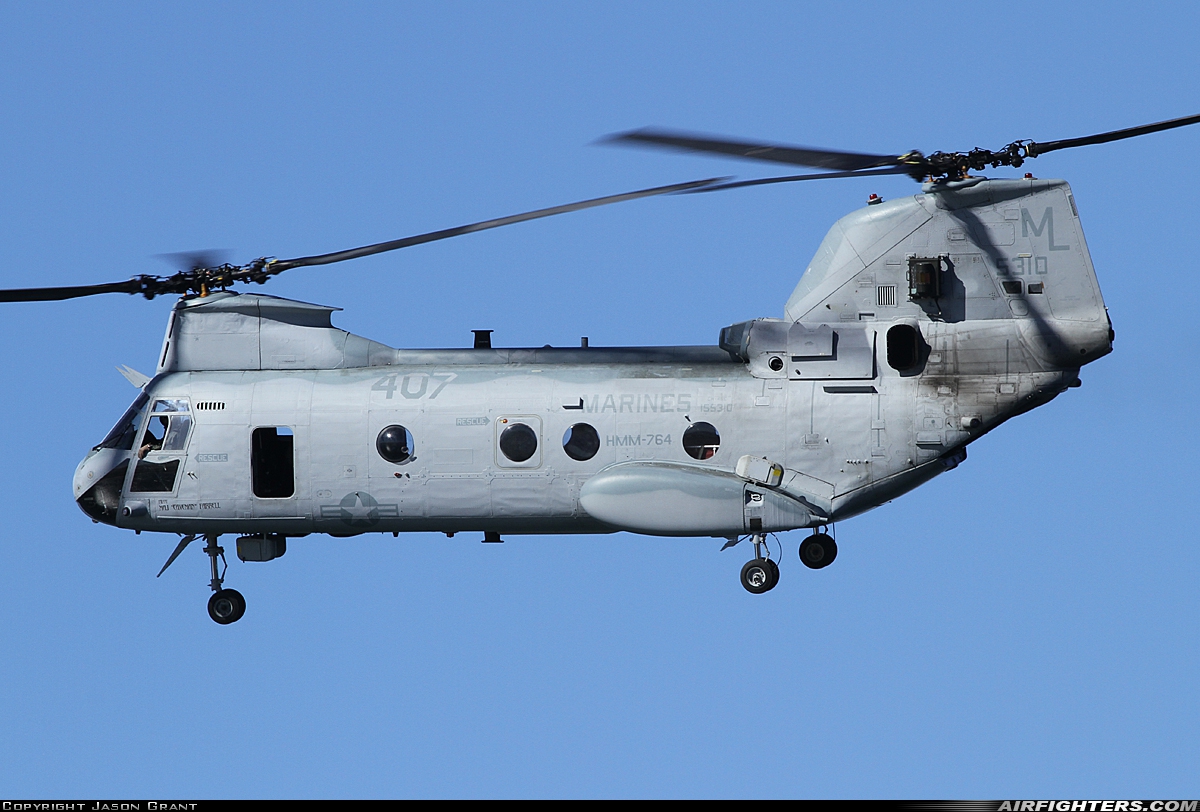 USA - Marines Boeing Vertol CH-46E Sea Knight (107-II) 155310 at San Diego - North Island NAS / Halsey Field (NZY / KNZY), USA
