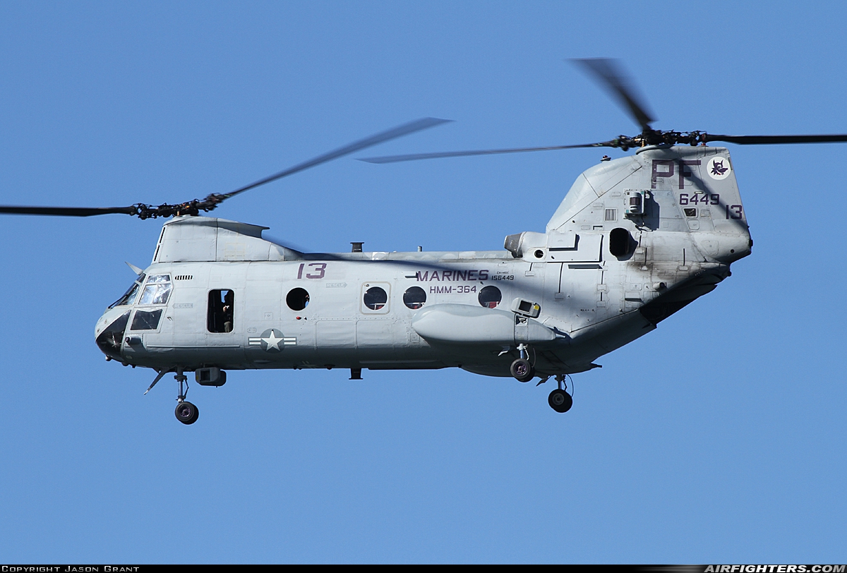 USA - Marines Boeing Vertol CH-46E Sea Knight (107-II) 156449 at San Diego - North Island NAS / Halsey Field (NZY / KNZY), USA