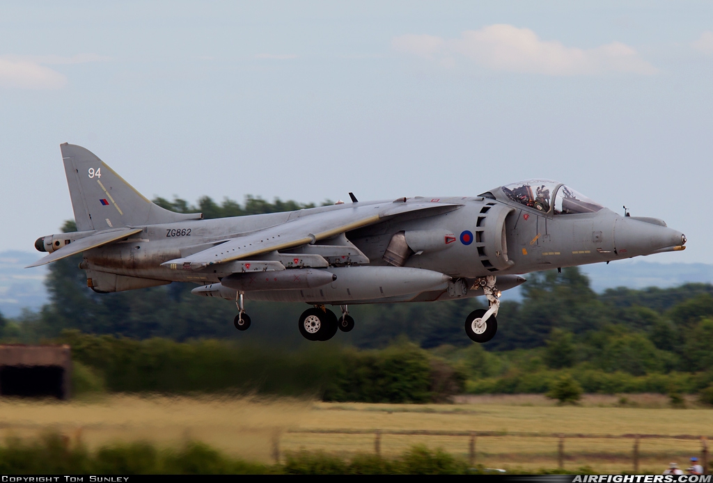 UK - Navy British Aerospace Harrier GR.9 ZG862 at Waddington (WTN / EGXW), UK