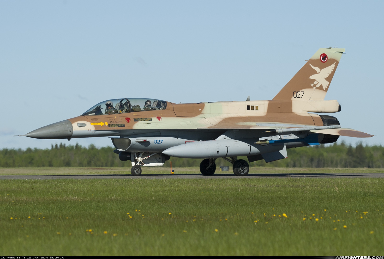 Israel - Air Force General Dynamics F-16D Fighting Falcon 027 at Cold Lake - CFB Cold Lake (CYOD), Canada