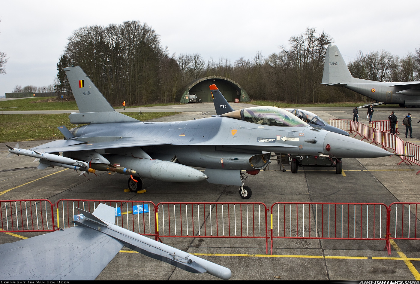 Belgium - Air Force General Dynamics F-16AM Fighting Falcon FA-134 at Beauvechain (EBBE), Belgium