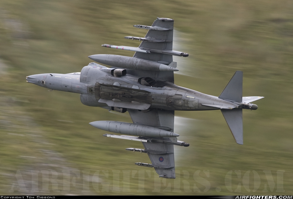 UK - Air Force British Aerospace Harrier GR.9 ZG858 at Off-Airport - Machynlleth Loop Area, UK