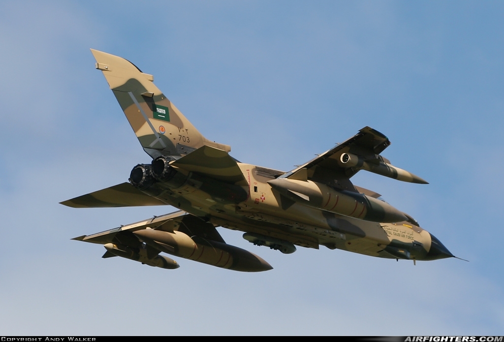 Saudi Arabia - Air Force Panavia Tornado IDS 703 at Lossiemouth (LMO / EGQS), UK