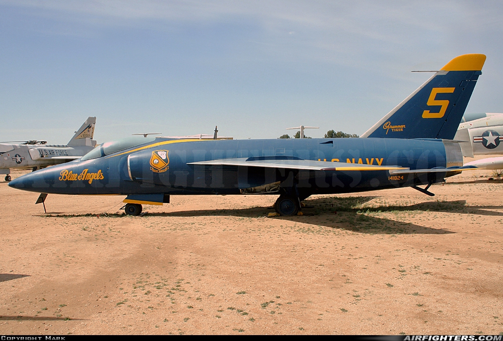 USA - Navy Grumman F11F-1 Tiger 141824 at Tucson - Davis-Monthan AFB (DMA / KDMA), USA
