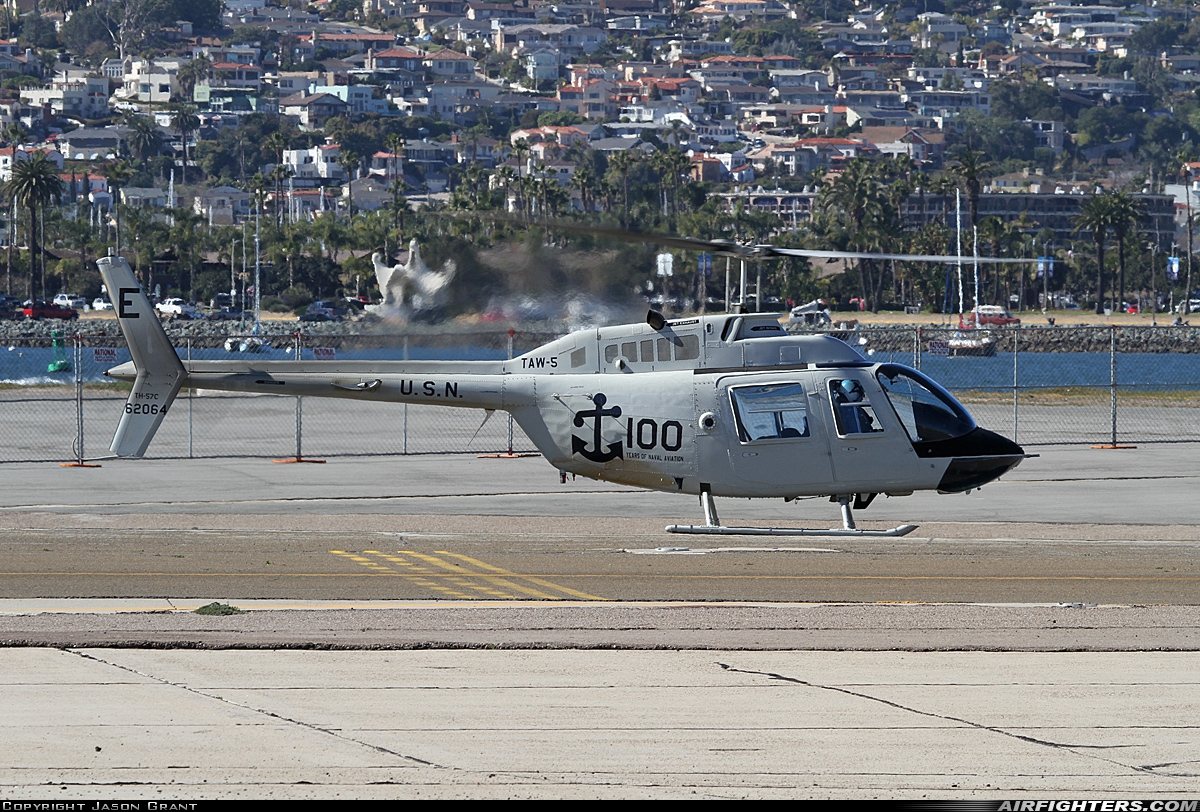 USA - Navy Bell TH-57C SeaRanger (206B-3) 162064 at San Diego - North Island NAS / Halsey Field (NZY / KNZY), USA