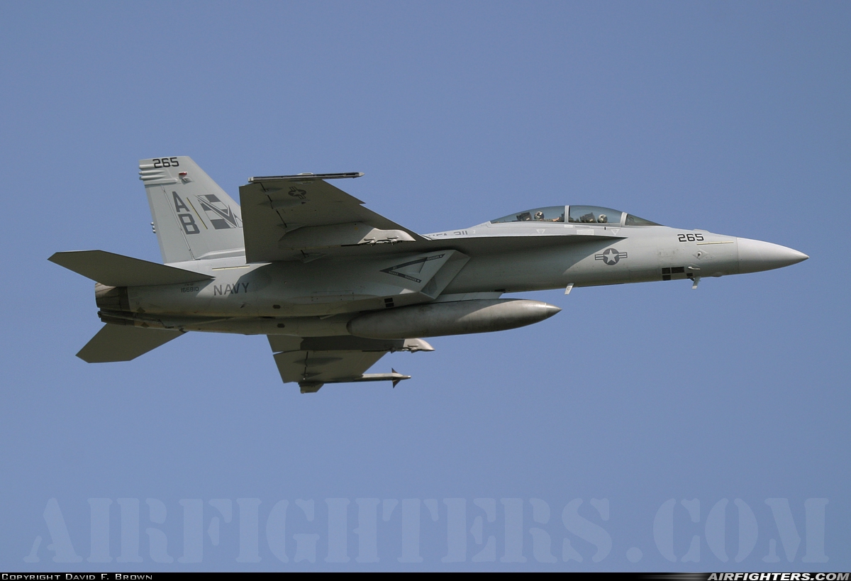 USA - Navy Boeing F/A-18F Super Hornet 166810 at Virginia Beach - Oceana NAS / Apollo Soucek Field (NTU / KNTU), USA