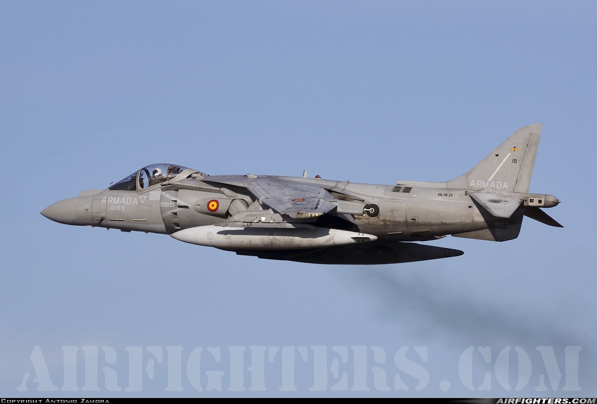 Spain - Navy McDonnell Douglas AV-8B+ Harrier ll VA.1B-29 at Madrid - Torrejon (TOJ / LETO), Spain