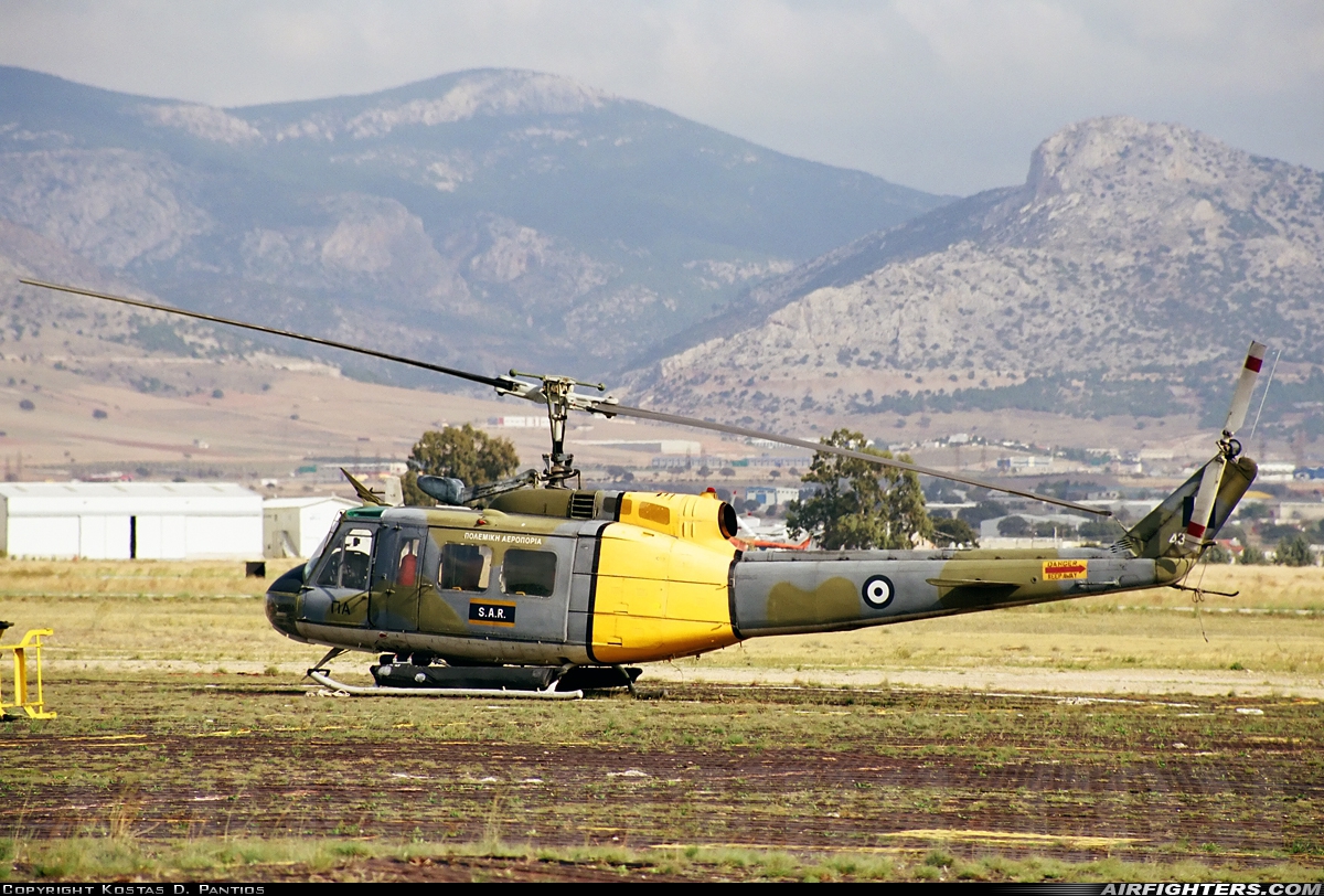 Greece - Air Force Agusta-Bell AB-205A 4396 at Elefsís (LGEL), Greece
