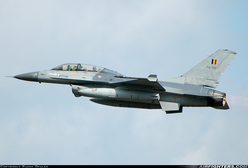 Belgium - Air Force General Dynamics F-16BM Fighting Falcon FB-20 at Kleine Brogel (EBBL), Belgium