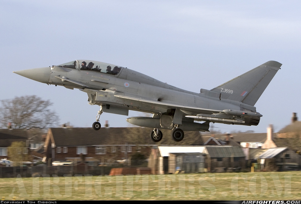 Company Owned Eurofighter Typhoon T3 ZJ699 at Warton (EGNO), UK