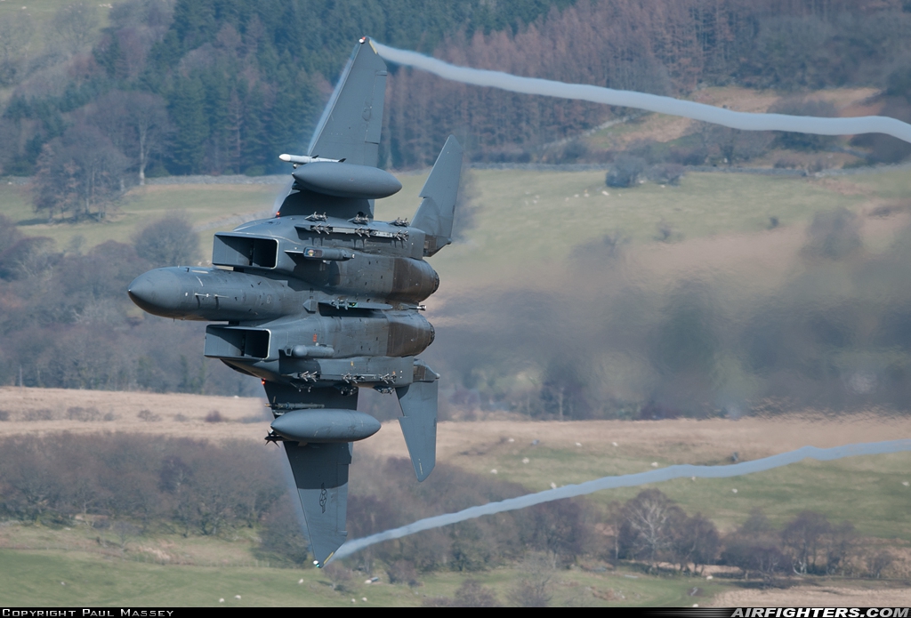 USA - Air Force McDonnell Douglas F-15E Strike Eagle 91-0604 at Off-Airport - Machynlleth Loop Area, UK