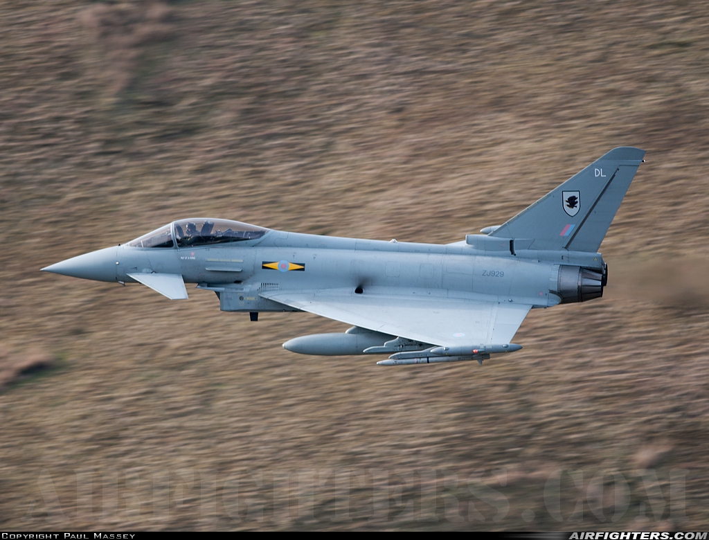 UK - Air Force Eurofighter Typhoon F2 ZJ929 at Off-Airport - Machynlleth Loop Area, UK