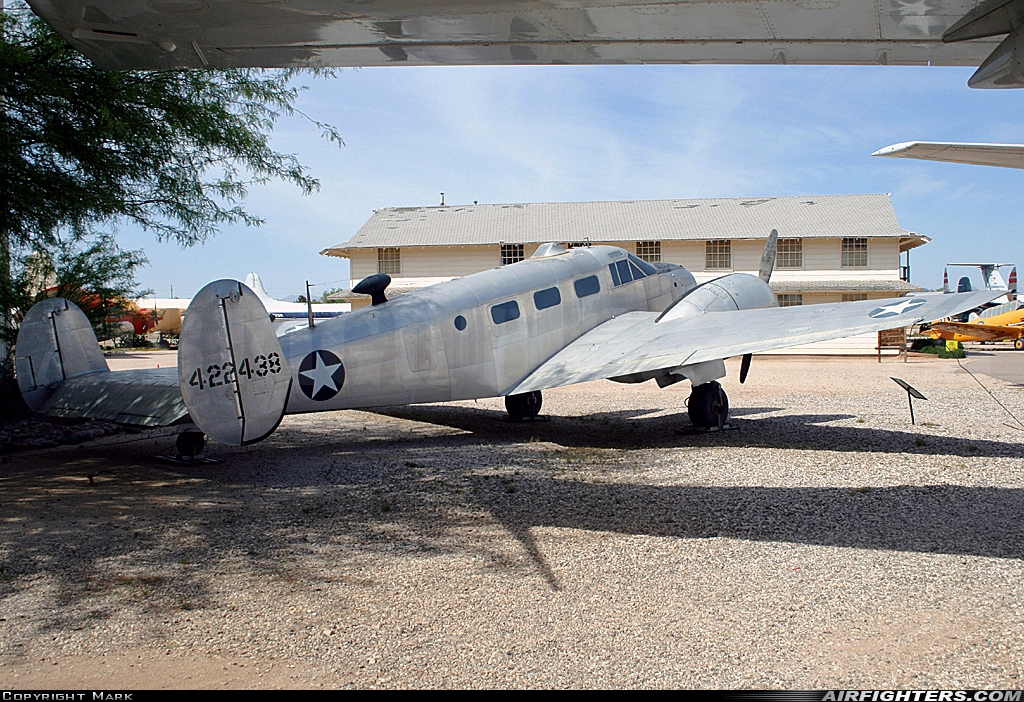 USA - Air Force Beech AT-7 Navigator N8073H at Tucson - Pima Air and Space Museum, USA