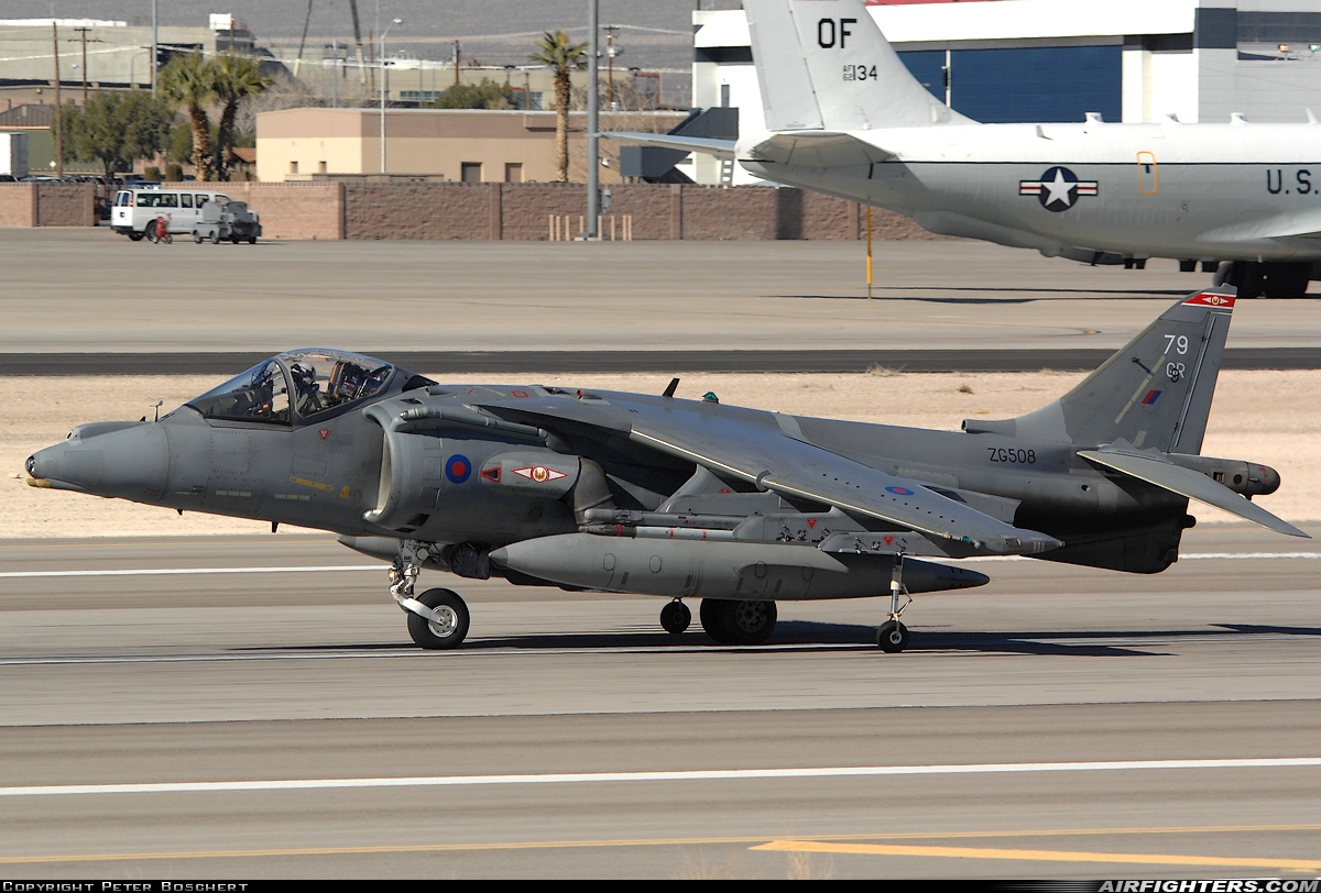 UK - Navy British Aerospace Harrier GR.9 ZG508 at Las Vegas - Nellis AFB (LSV / KLSV), USA