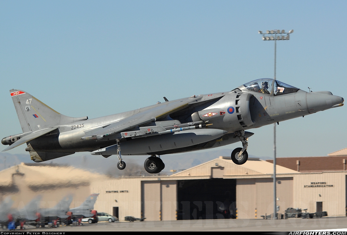 UK - Air Force British Aerospace Harrier GR.9 ZD435 at Las Vegas - Nellis AFB (LSV / KLSV), USA
