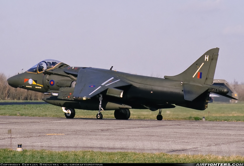 UK - Air Force British Aerospace Harrier GR.5 ZD353 at Leeuwarden (LWR / EHLW), Netherlands