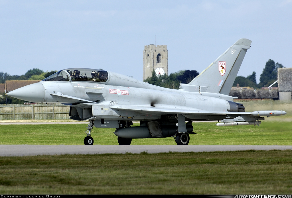 UK - Air Force Eurofighter Typhoon T1 ZJ807 at Coningsby (EGXC), UK