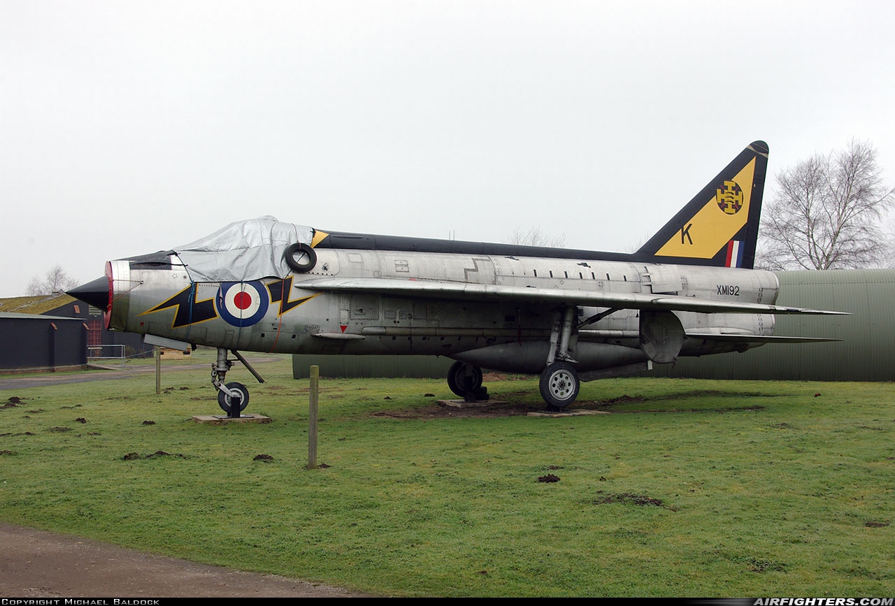 Photo ID 69787 by Michael Baldock. UK Air Force English Electric Lightning F1A, XM192