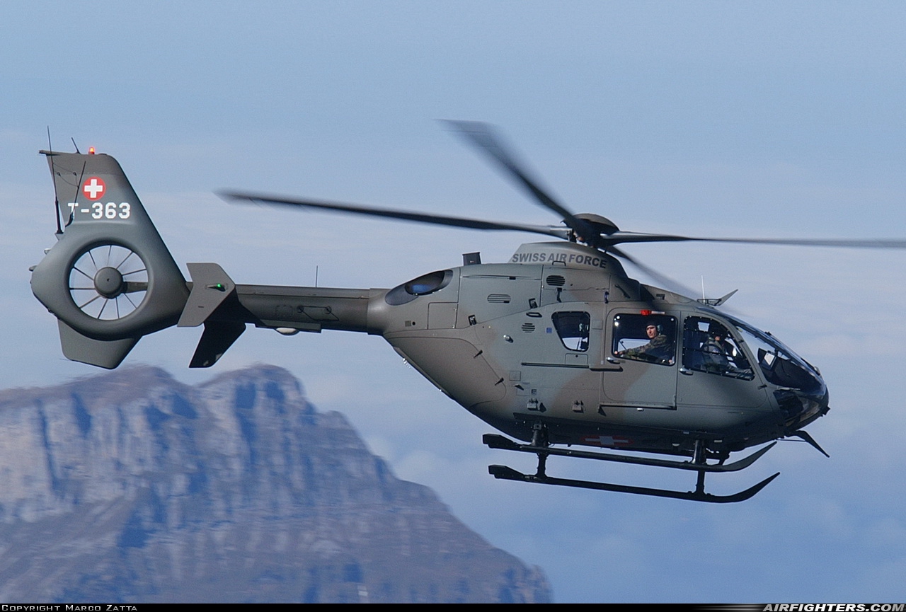 Switzerland - Air Force Eurocopter TH05 (EC-635P2+) T-363 at Off-Airport - Axalp, Switzerland