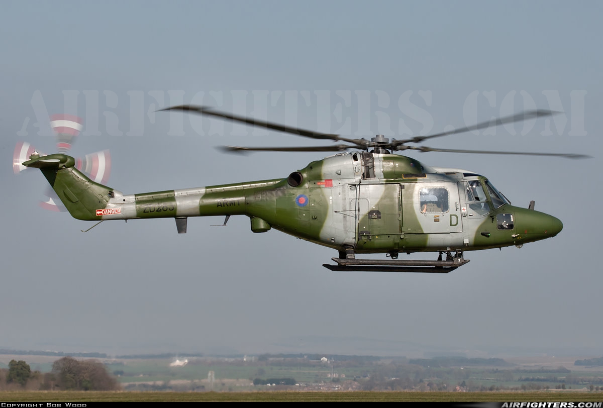 UK - Army Westland WG-13 Lynx AH7 ZD283 at Off-Airport - Salisbury Plain, UK
