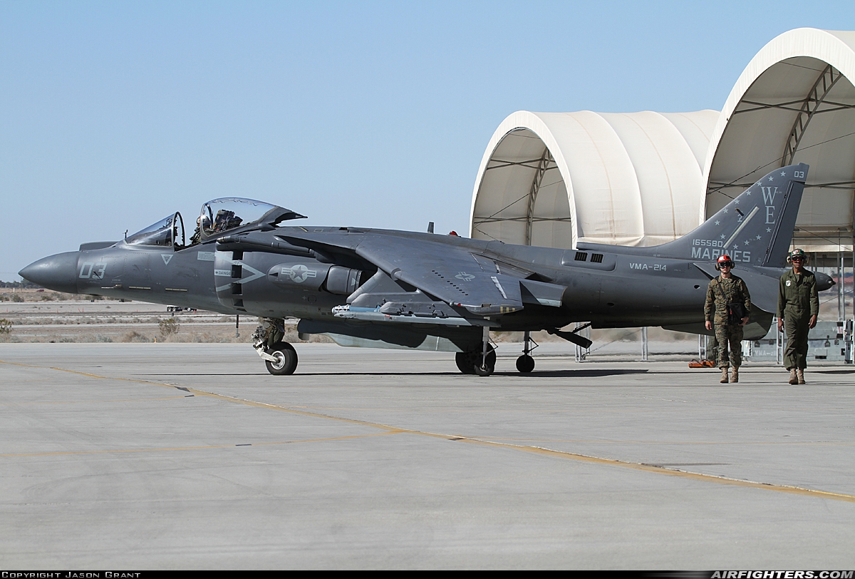 USA - Navy McDonnell Douglas AV-8B+ Harrier ll 165580 at Yuma - MCAS / Int. (NYL / KNYL), USA
