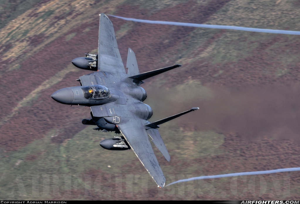 USA - Air Force McDonnell Douglas F-15E Strike Eagle 91-0301 at Off-Airport - Machynlleth Loop Area, UK
