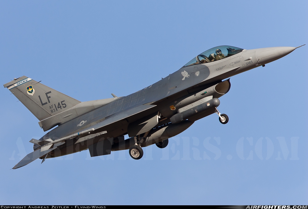 USA - Air Force General Dynamics F-16C Fighting Falcon 83-1145 at Glendale (Phoenix) - Luke AFB (LUF / KLUF), USA