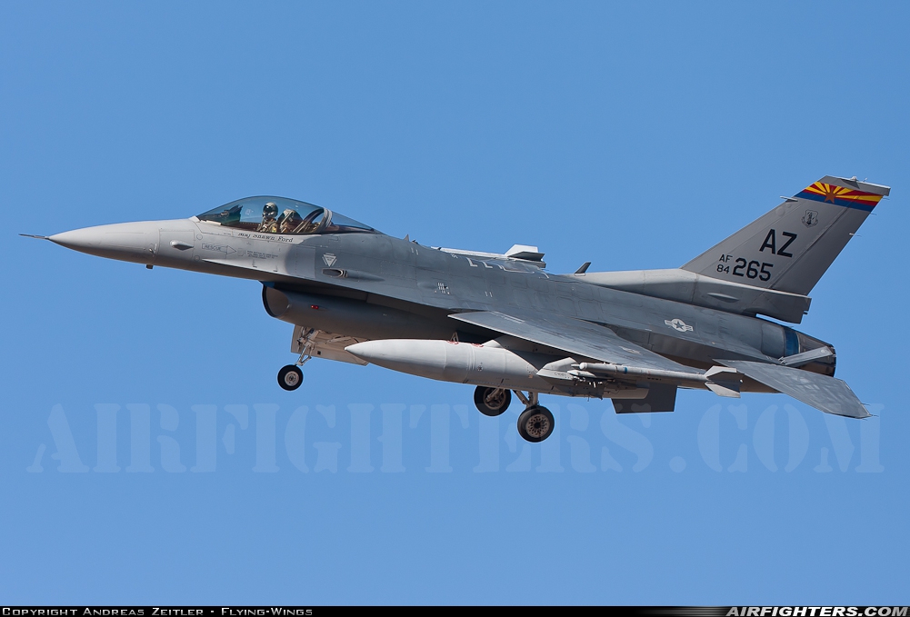 USA - Air Force General Dynamics F-16C Fighting Falcon 84-1265 at Tucson - Int. (TUS / KTUS), USA