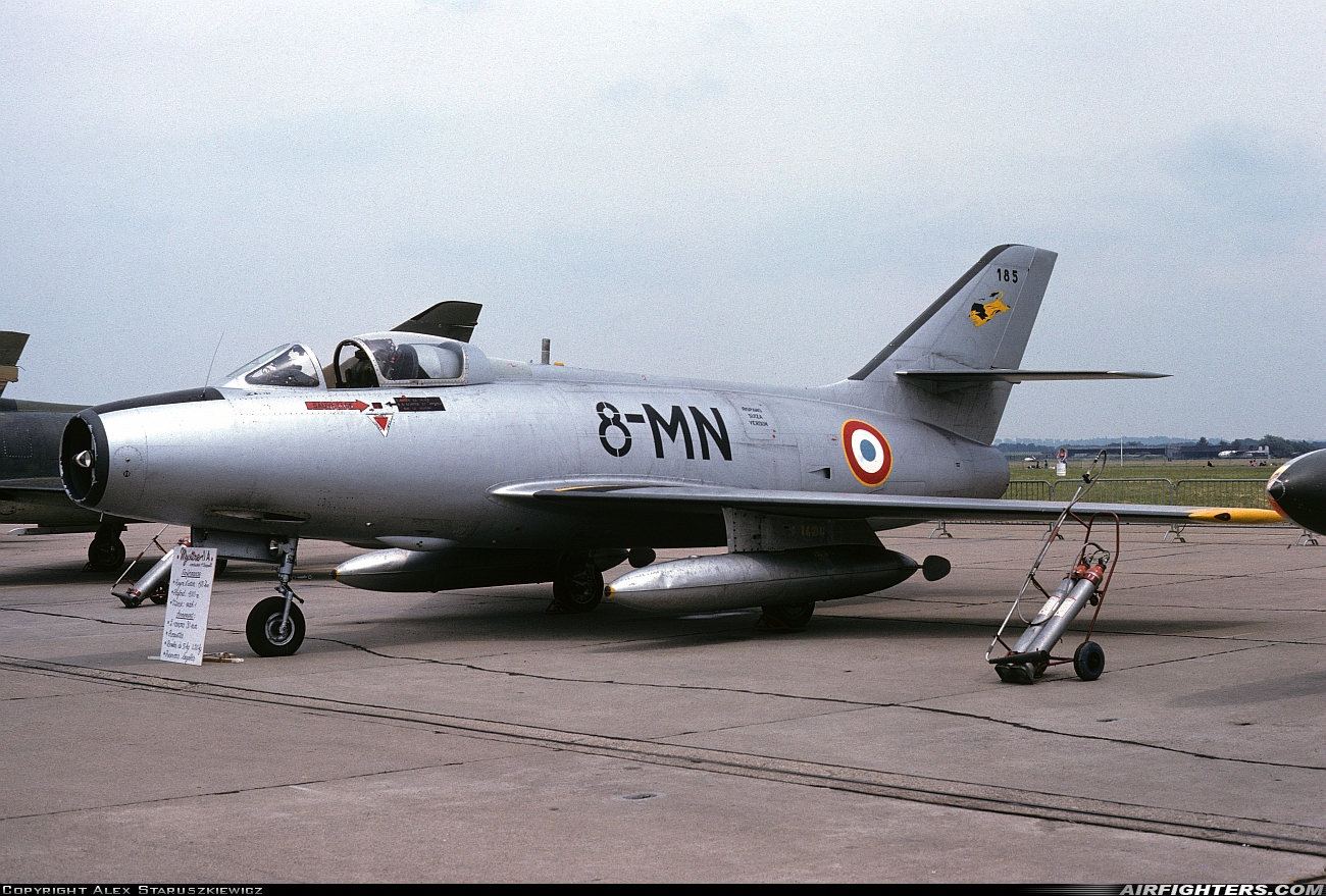 France - Air Force Dassault Mystere IVA 185 at Metz - Frescaty (MZM / LFSF), France