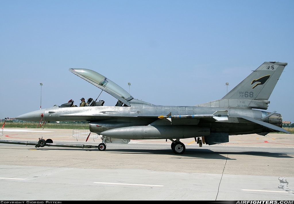 Italy - Air Force General Dynamics F-16B/ADF Fighting Falcon MM7268 at Cervia (- Urbano Mancini) (LIPC), Italy