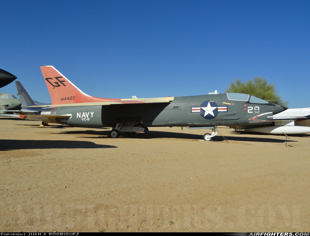 USA - Navy Vought DF-8F Crusader 144427 at Tucson - Pima Air and Space Museum, USA