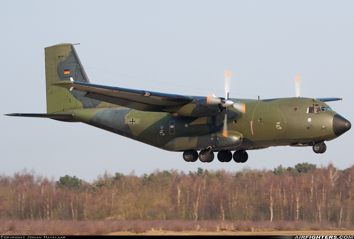 Germany - Air Force Transport Allianz C-160D 50+71 at Bergen op Zoom - Woensdrecht (WOE / BZM / EHWO), Netherlands