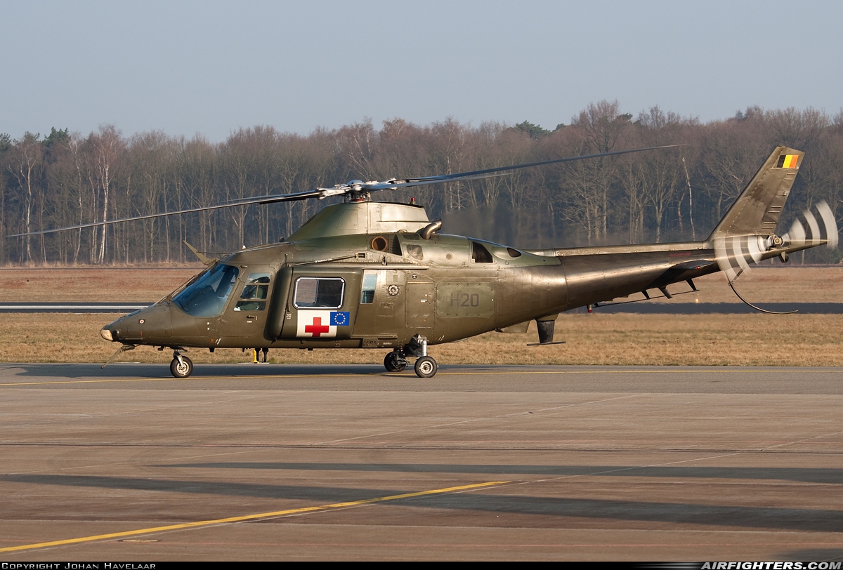 Belgium - Army Agusta A-109HO (A-109BA) H20 at Bergen op Zoom - Woensdrecht (WOE / BZM / EHWO), Netherlands